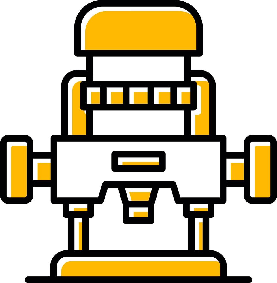 Router-Maschine kreatives Icon-Design vektor