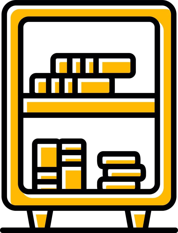 Bücherregal kreatives Icon-Design vektor