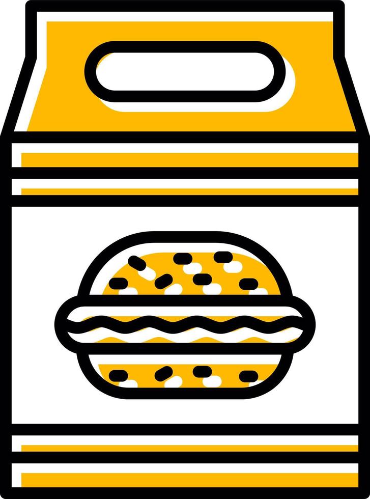 Lunchpaket kreatives Icon-Design vektor