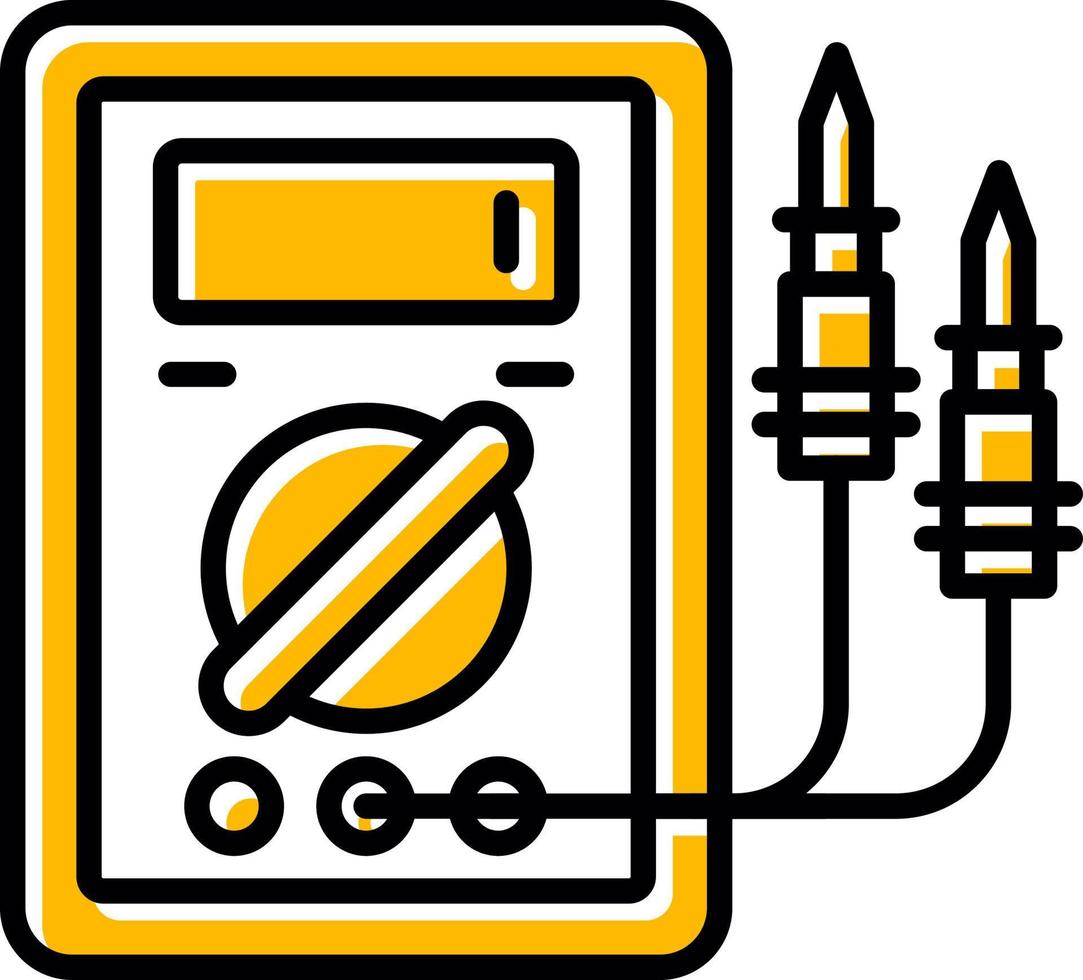 Voltmeter kreatives Icon-Design vektor