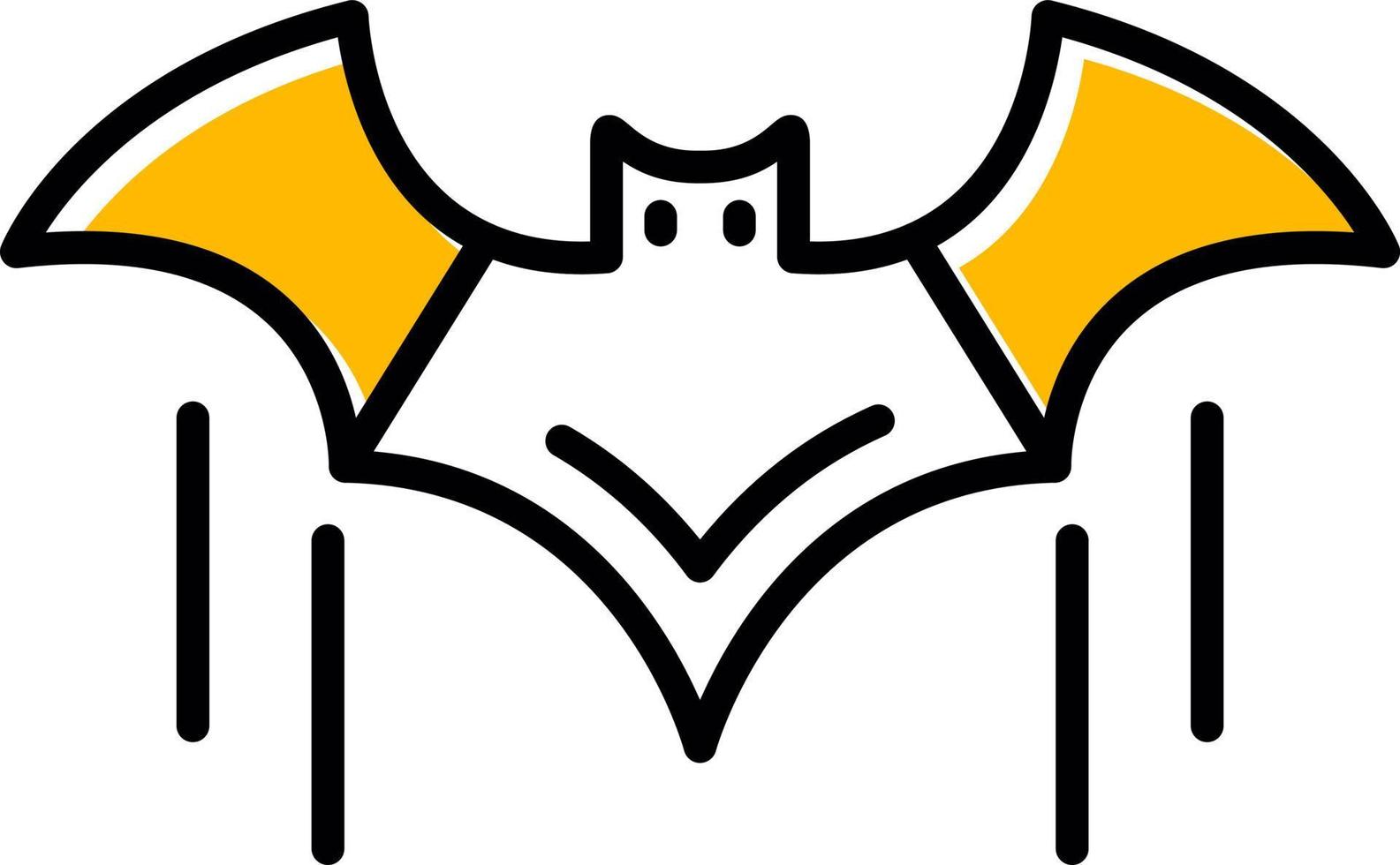 Fledermaus kreatives Icon-Design vektor