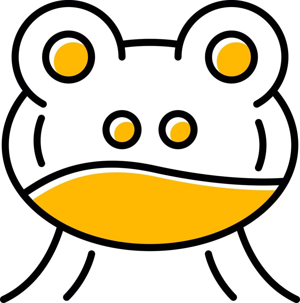 Frosch kreatives Icon-Design vektor