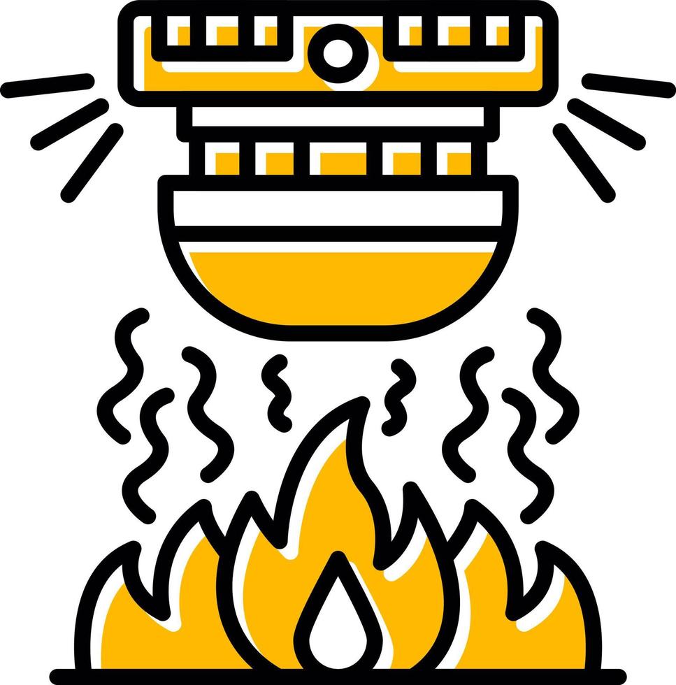 Feueralarm kreatives Icon-Design vektor