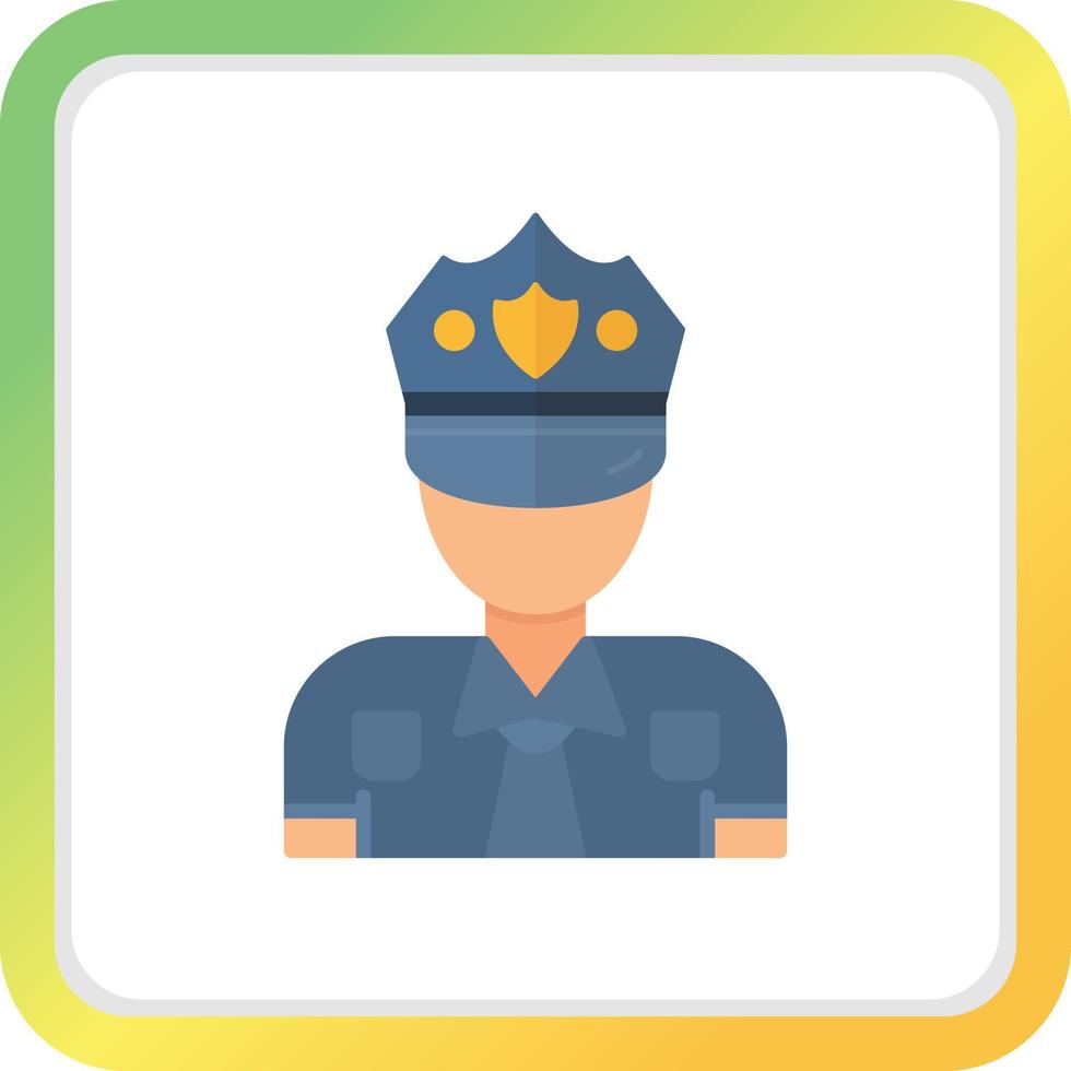 Polizist kreatives Icon-Design vektor