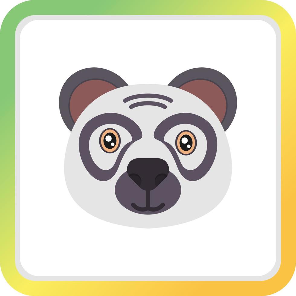 Panda kreatives Icon-Design vektor