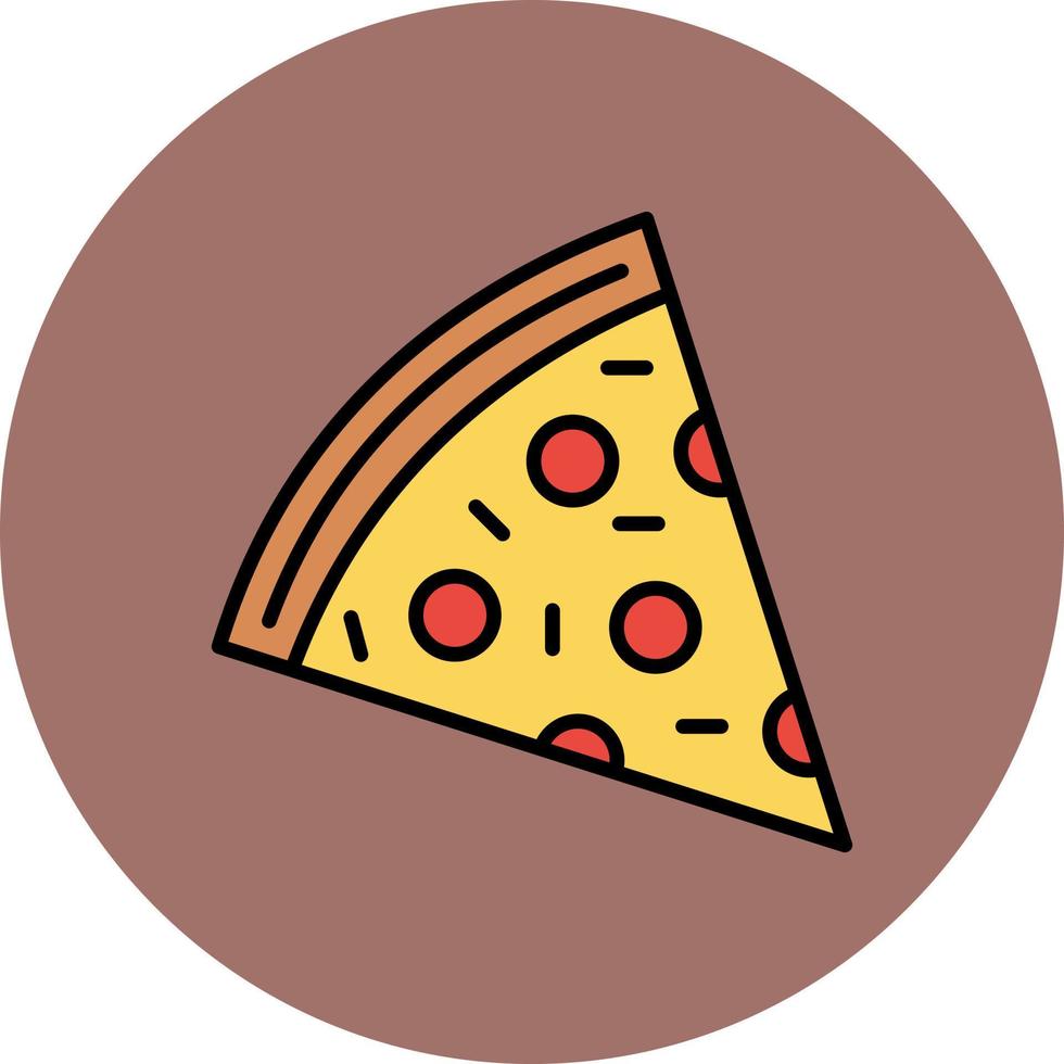 Pizza kreatives Icon-Design vektor