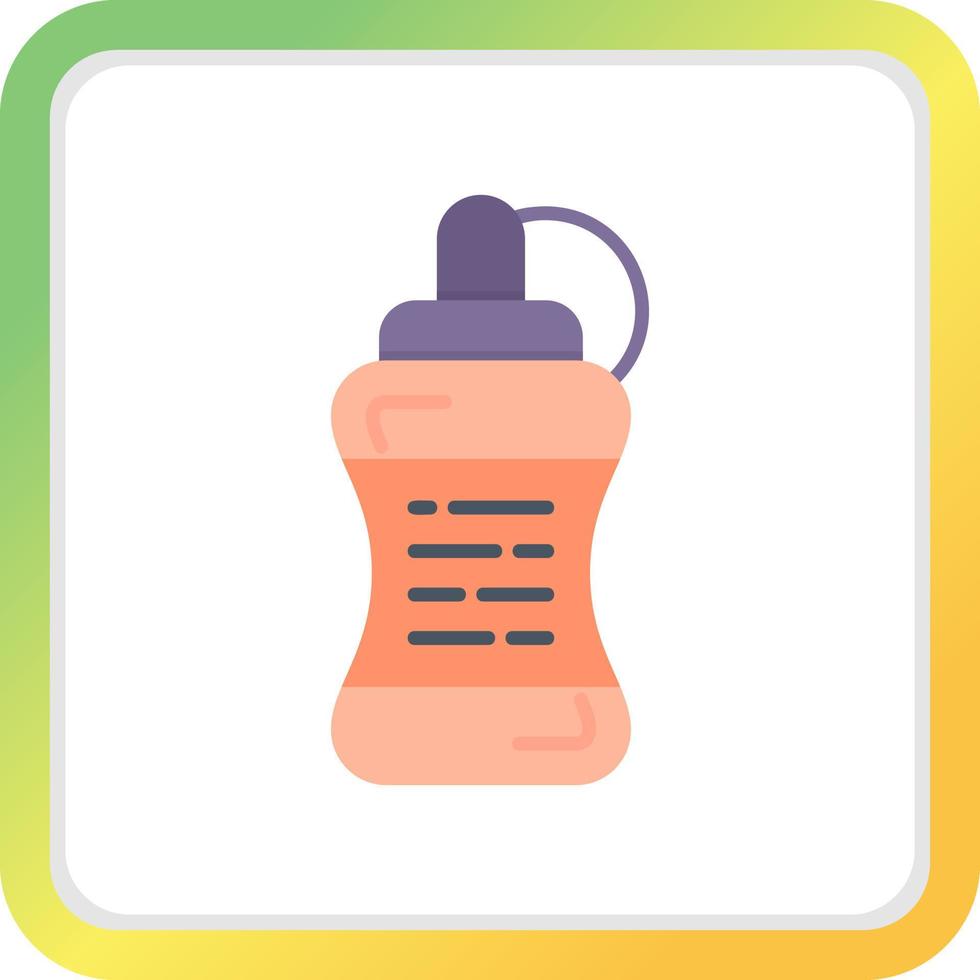 Wasserflasche kreatives Icon-Design vektor