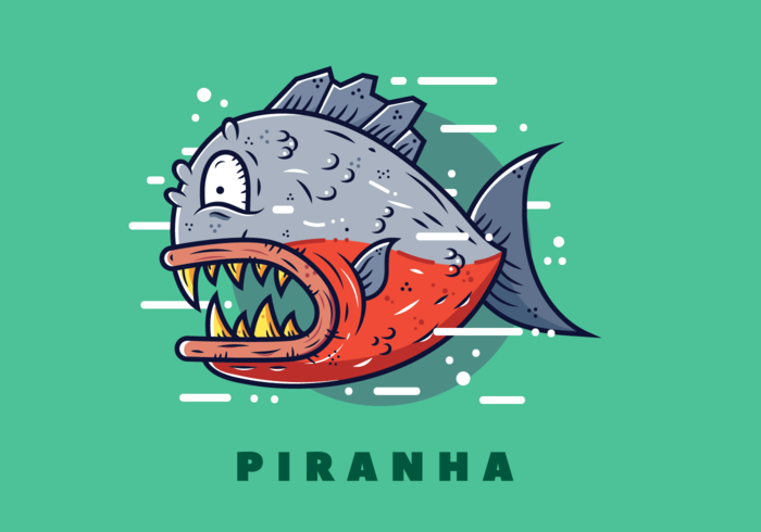 Gratis Piranha Vektor