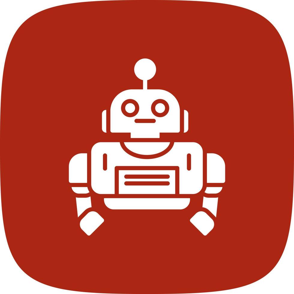 Roboter kreatives Icon-Design vektor