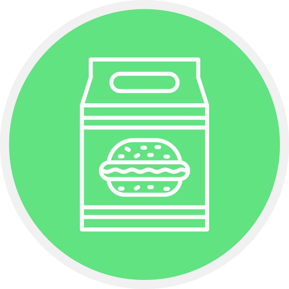 Lunchpaket kreatives Icon-Design vektor