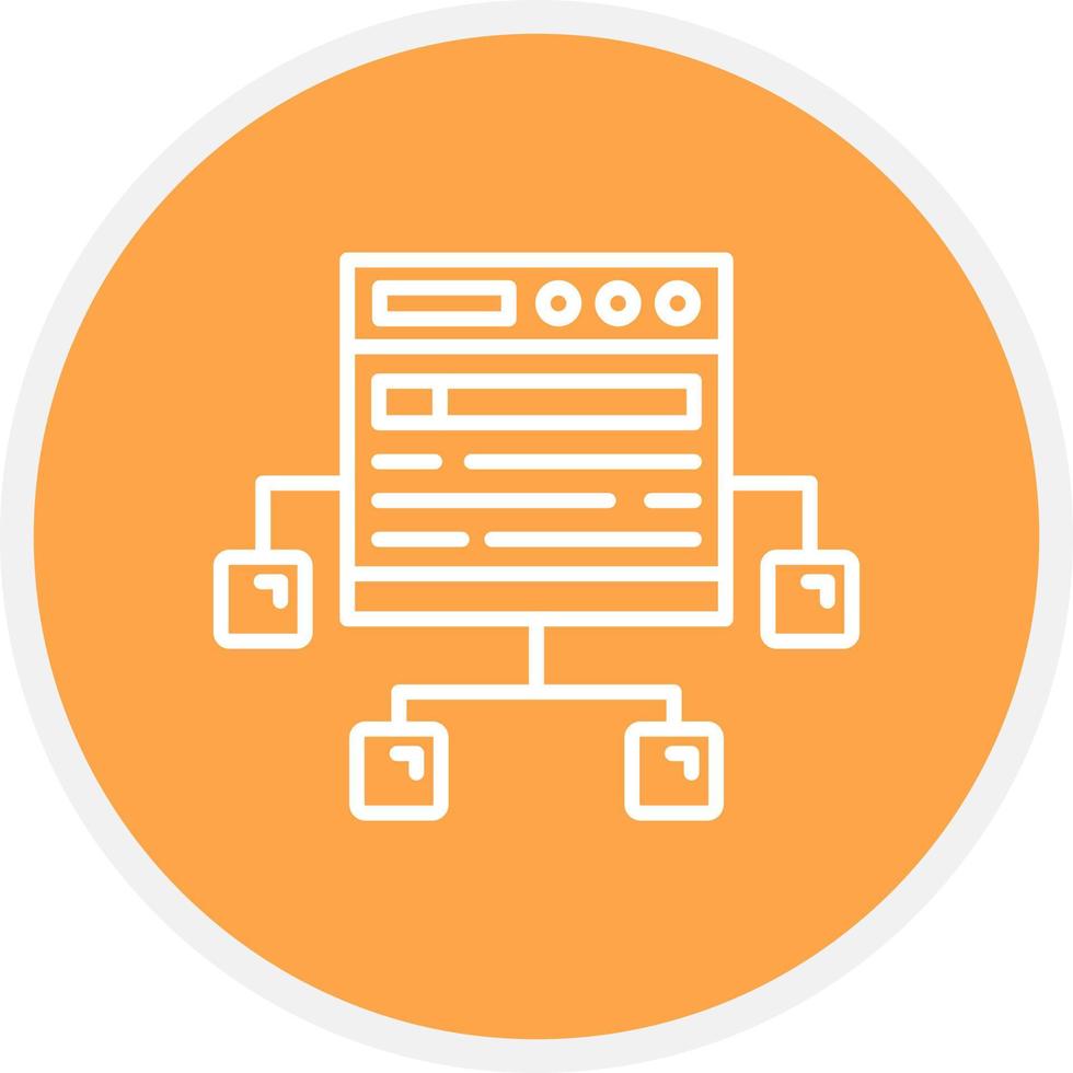 Sitemap kreatives Icon-Design vektor