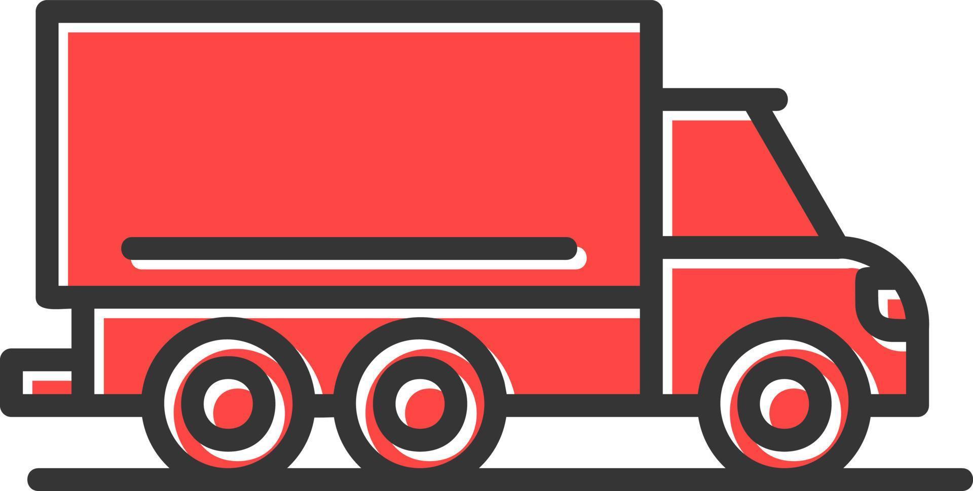 Fracht-LKW kreatives Icon-Design vektor