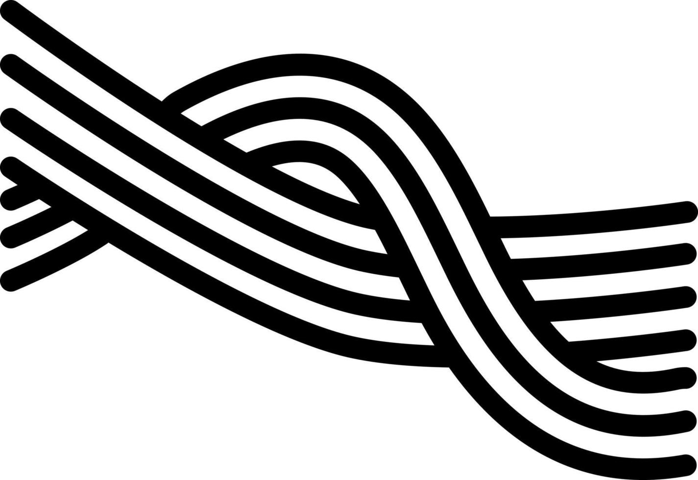 linje ikon för koppar vektor