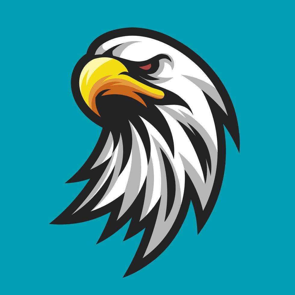 Adler-Esport-Design, Vektordesign für Gaming-Logo vektor