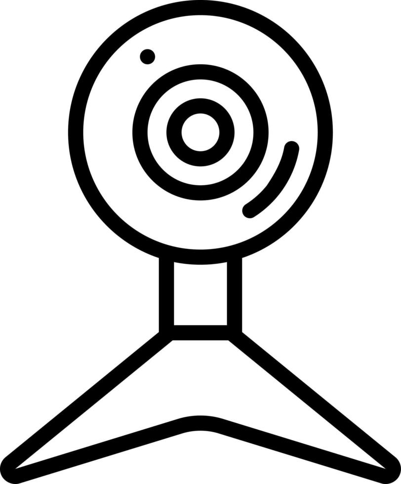 Zeilensymbol für Webcams vektor
