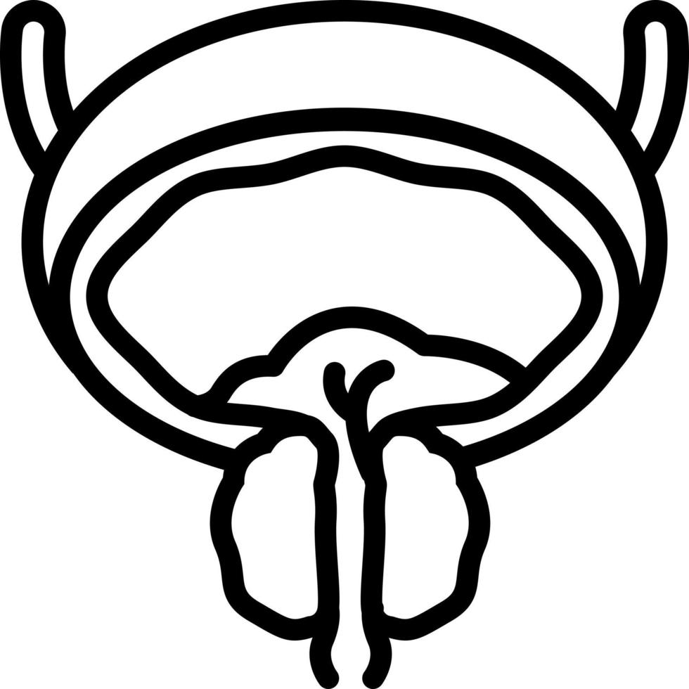 Liniensymbol für Prostata vektor