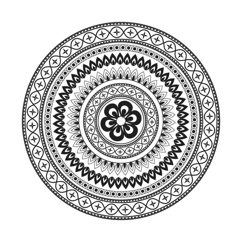 Mandala-Design dekorative Musterdekoration vektor