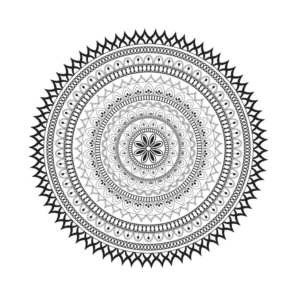 Mandala-Design dekorative Musterdekoration vektor