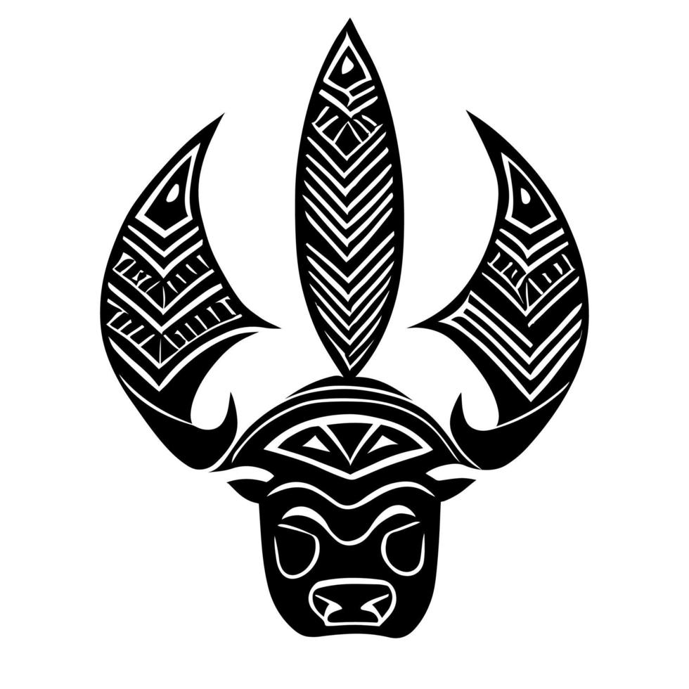 Tribal Texturen Muster Grafikdesign Tattoo Logo editierbarer Vektor