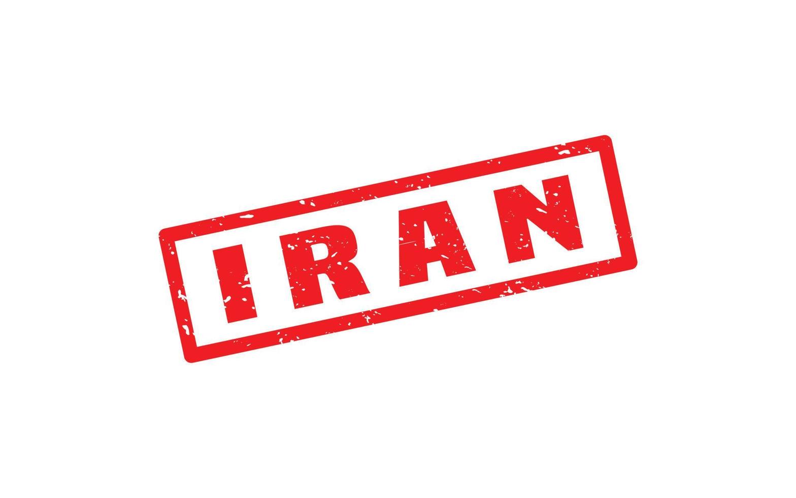 iran stämpel sudd med grunge stil på vit bakgrund vektor