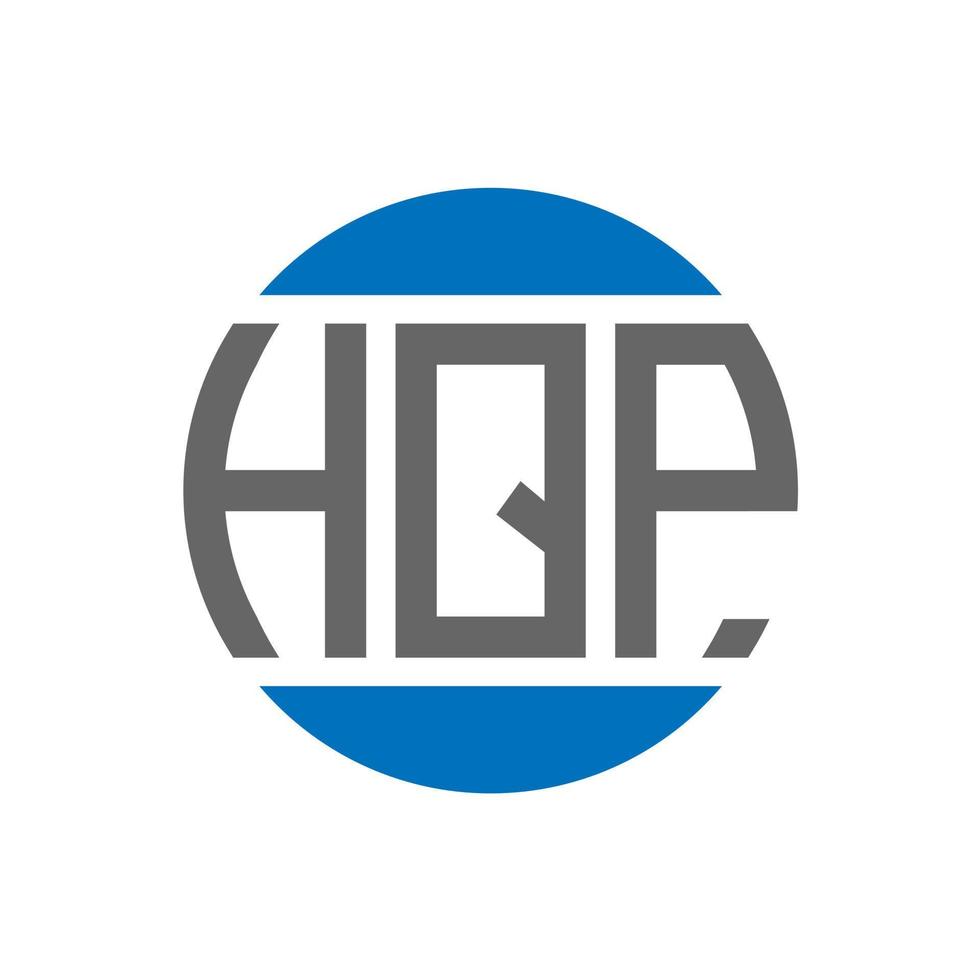 hqp brev logotyp design på vit bakgrund. hqp kreativ initialer cirkel logotyp begrepp. hqp brev design. vektor