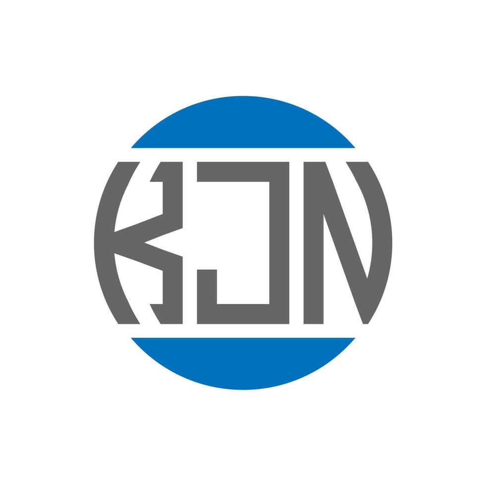 kjn brev logotyp design på vit bakgrund. kjn kreativ initialer cirkel logotyp begrepp. kjn brev design. vektor