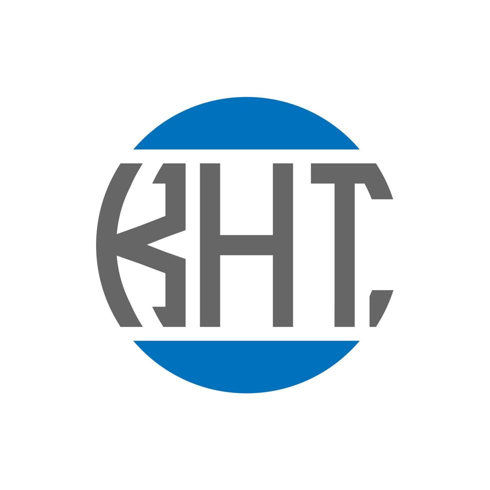 kht brev logotyp design på vit bakgrund. kht kreativ initialer cirkel logotyp begrepp. kht brev design. vektor