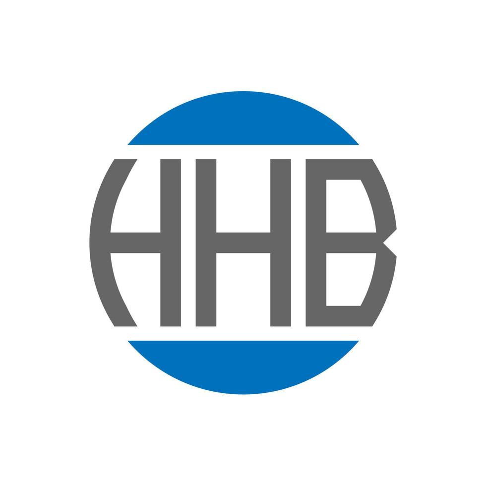 hhb brev logotyp design på vit bakgrund. hhb kreativ initialer cirkel logotyp begrepp. hhb brev design. vektor