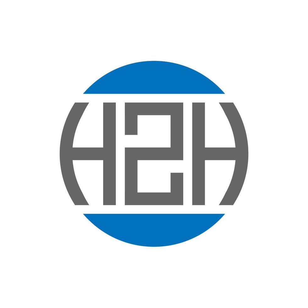 hzh brev logotyp design på vit bakgrund. hzh kreativ initialer cirkel logotyp begrepp. hzh brev design. vektor