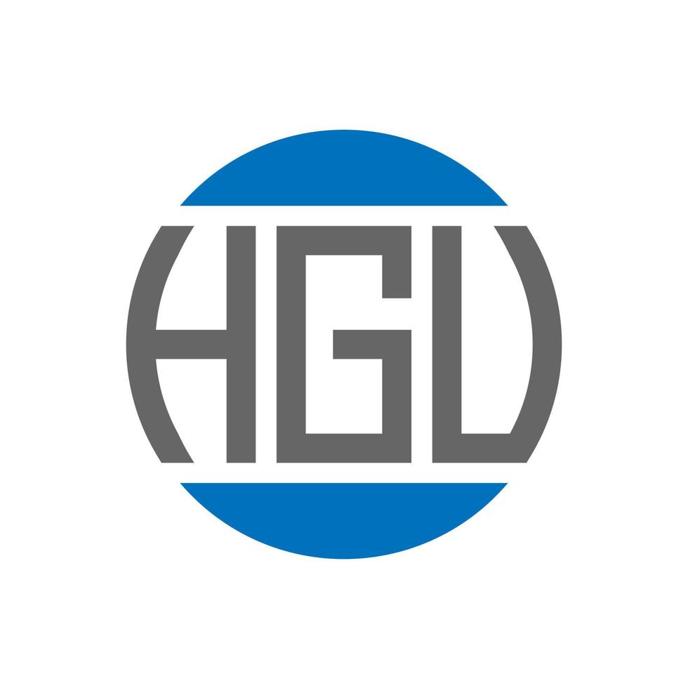 hgu brev logotyp design på vit bakgrund. hgu kreativ initialer cirkel logotyp begrepp. hgu brev design. vektor