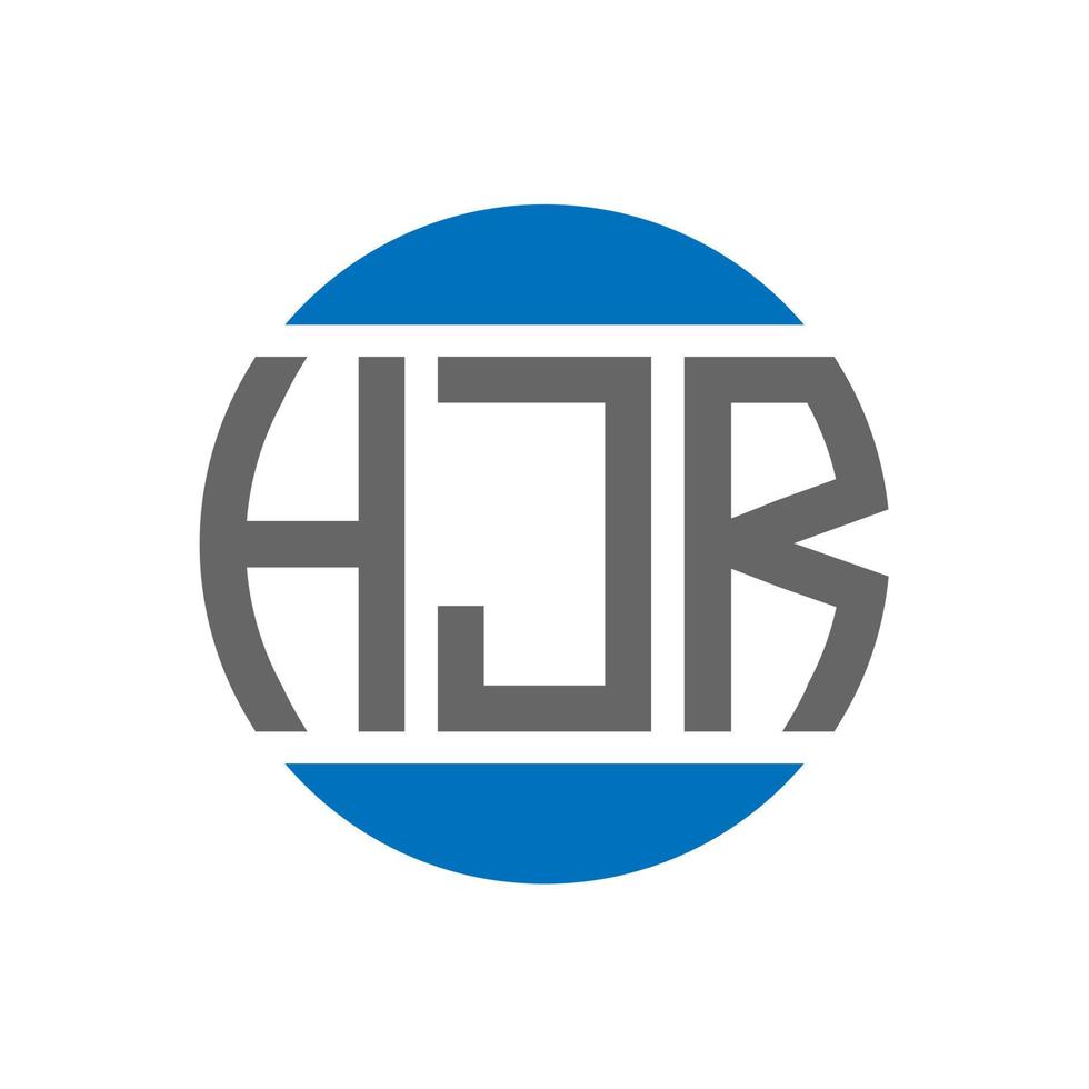 hjr brev logotyp design på vit bakgrund. hjr kreativ initialer cirkel logotyp begrepp. hjr brev design. vektor