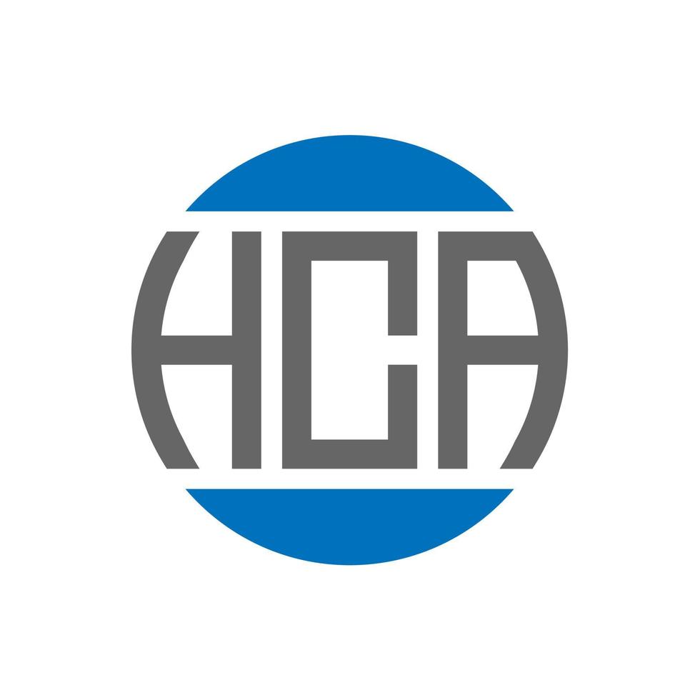 hca brev logotyp design på vit bakgrund. hca kreativ initialer cirkel logotyp begrepp. hca brev design. vektor