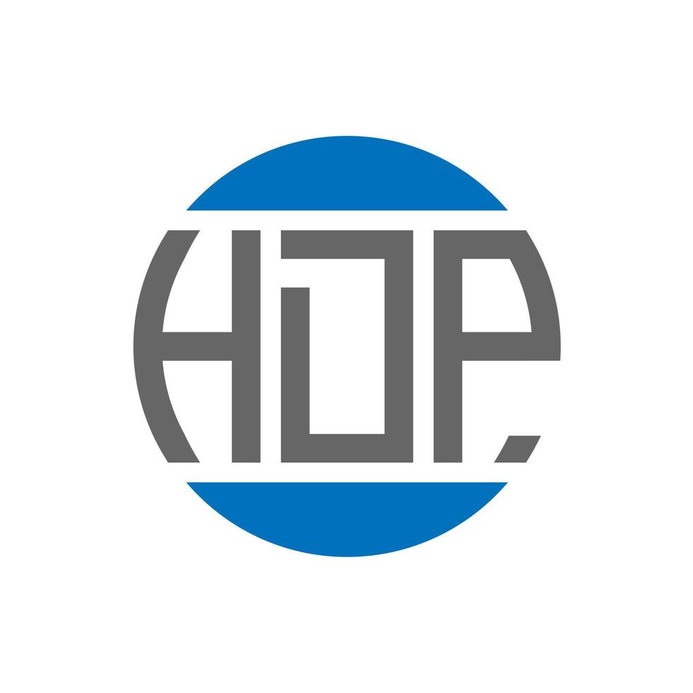 hdp brev logotyp design på vit bakgrund. hdp kreativ initialer cirkel logotyp begrepp. hdp brev design. vektor