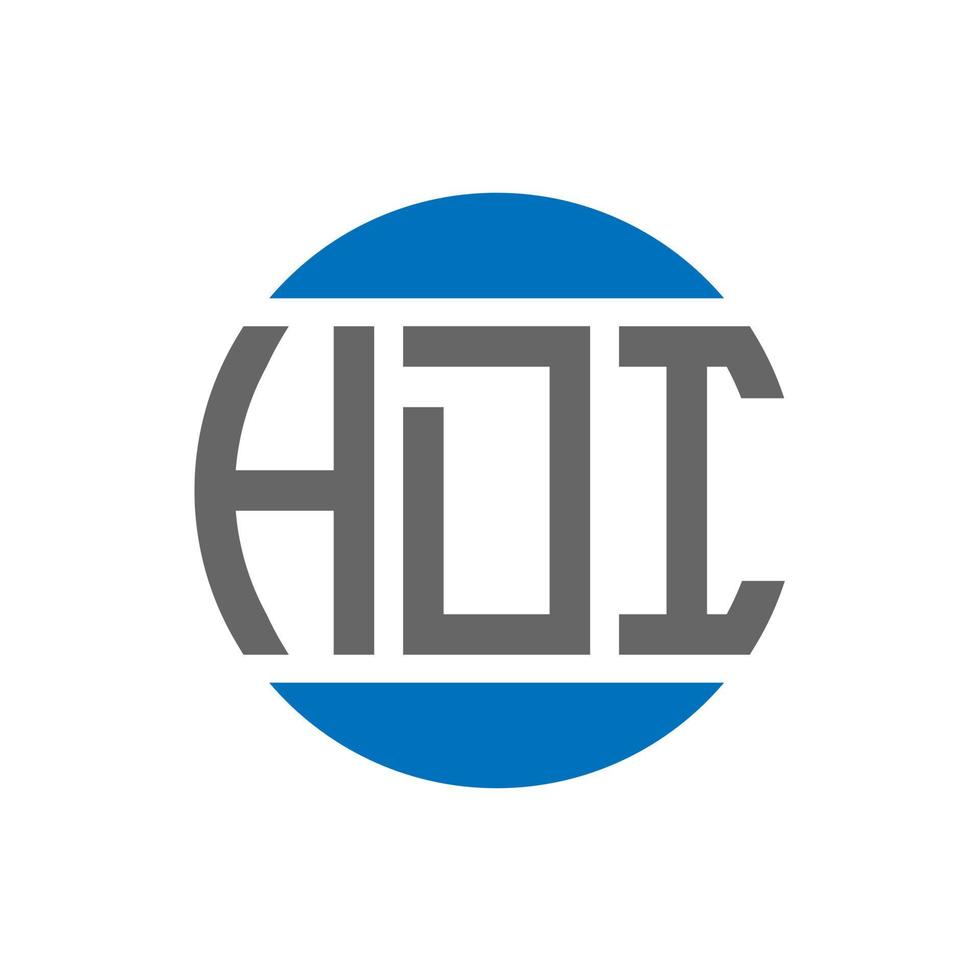 hdi brev logotyp design på vit bakgrund. hdi kreativ initialer cirkel logotyp begrepp. hdi brev design. vektor