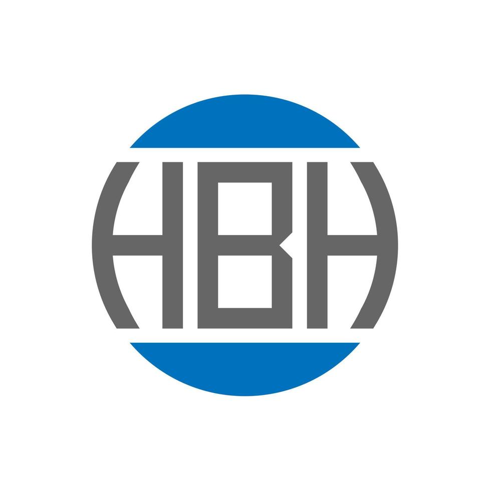 hbh-Brief-Logo-Design auf weißem Hintergrund. hbh creative initials circle logo-konzept. hbh Briefgestaltung. vektor