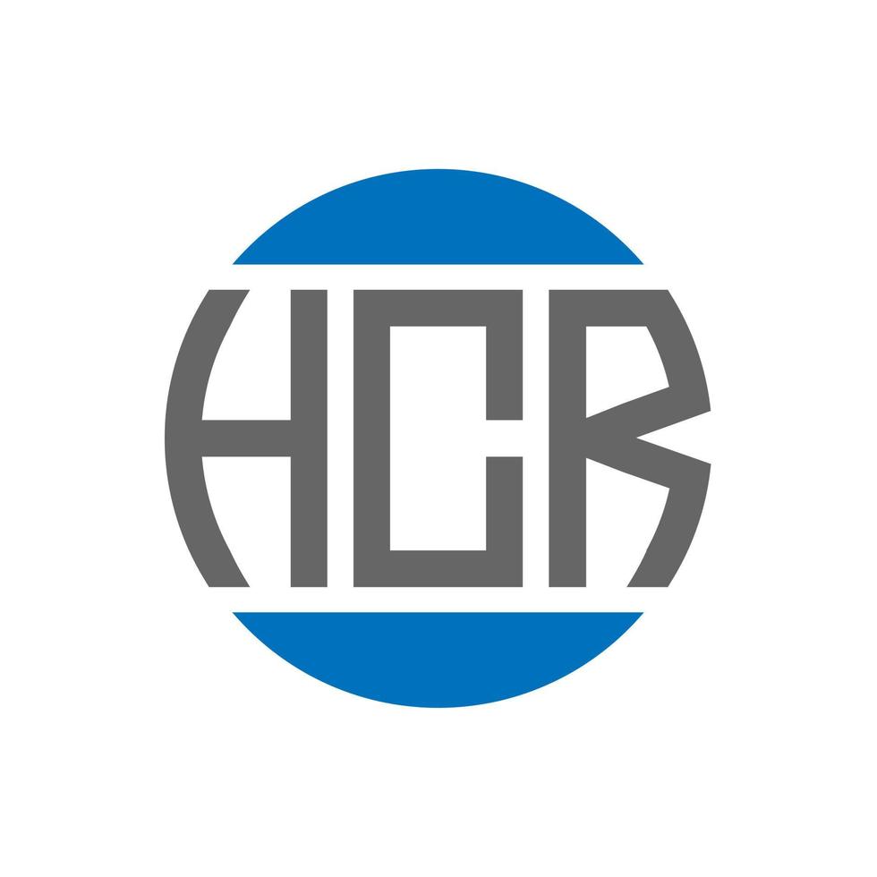 hcr brev logotyp design på vit bakgrund. hcr kreativ initialer cirkel logotyp begrepp. hcr brev design. vektor