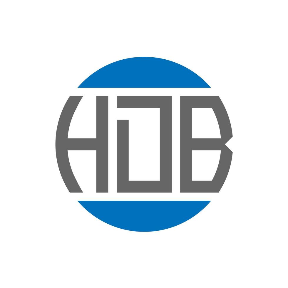 hdb brev logotyp design på vit bakgrund. hdb kreativ initialer cirkel logotyp begrepp. hdb brev design. vektor