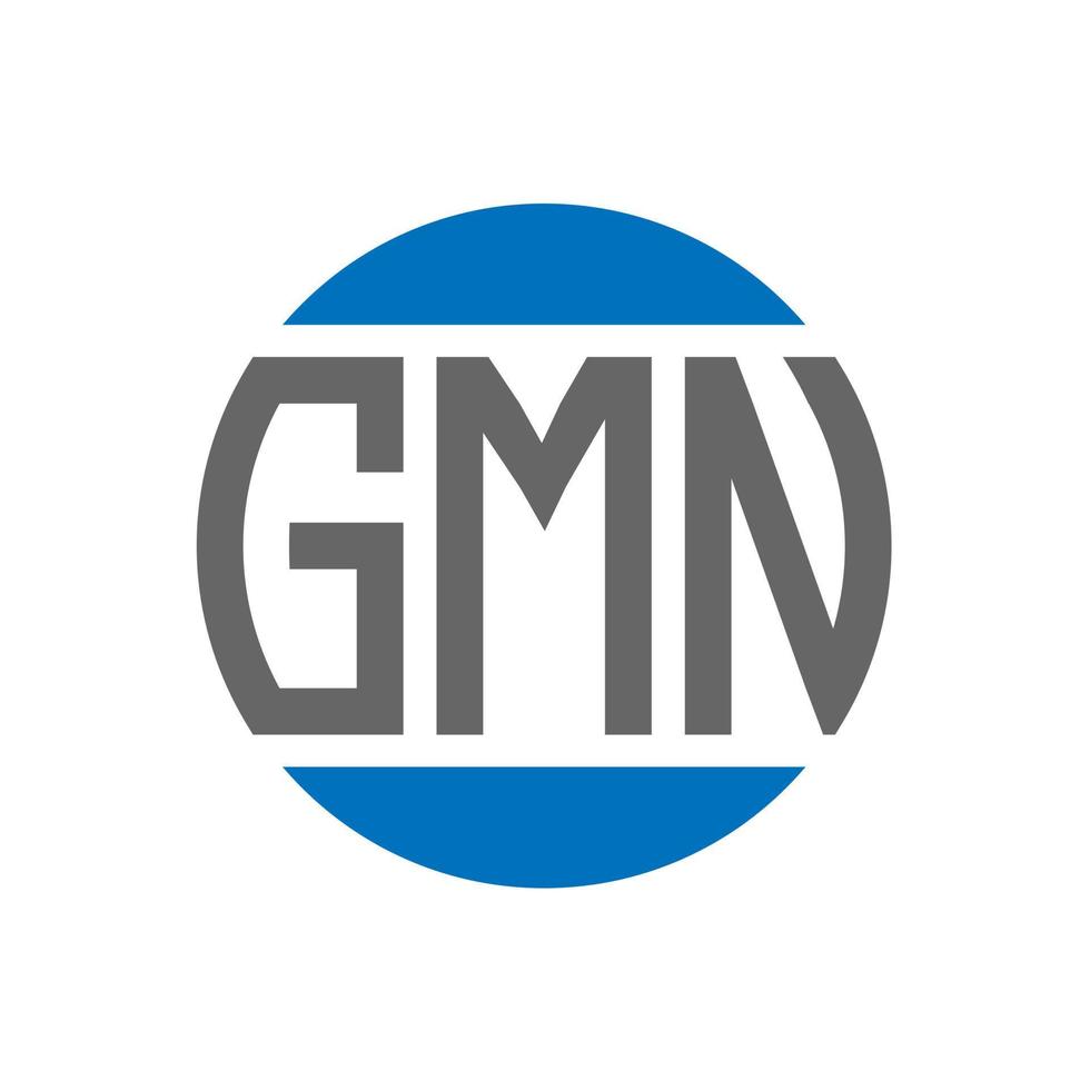 gmn brev logotyp design på vit bakgrund. gmn kreativ initialer cirkel logotyp begrepp. gmn brev design. vektor