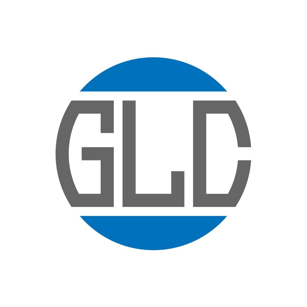 glc-Brief-Logo-Design auf weißem Hintergrund. glc creative initials circle logo-konzept. glc Briefgestaltung. vektor