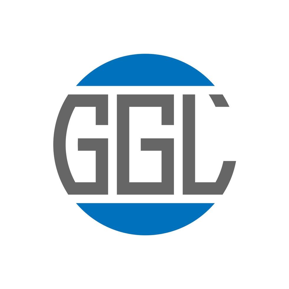 ggl brev logotyp design på vit bakgrund. ggl kreativ initialer cirkel logotyp begrepp. ggl brev design. vektor