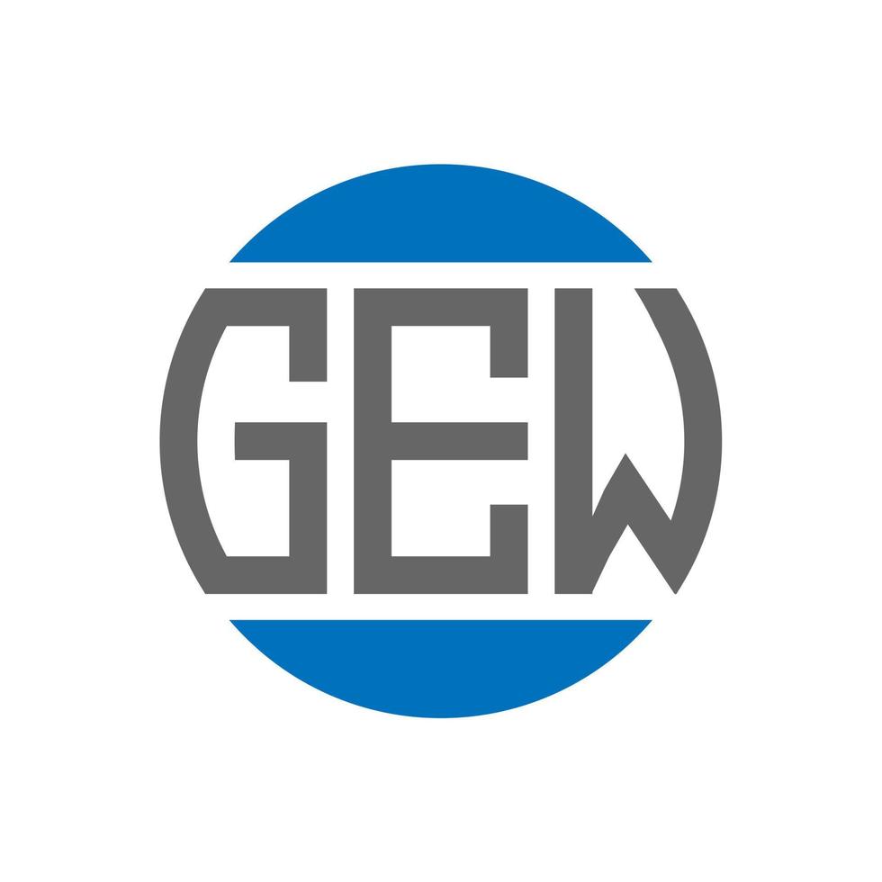 gew-Brief-Logo-Design auf weißem Hintergrund. gew kreative Initialen Kreis Logo-Konzept. gew Briefgestaltung. vektor