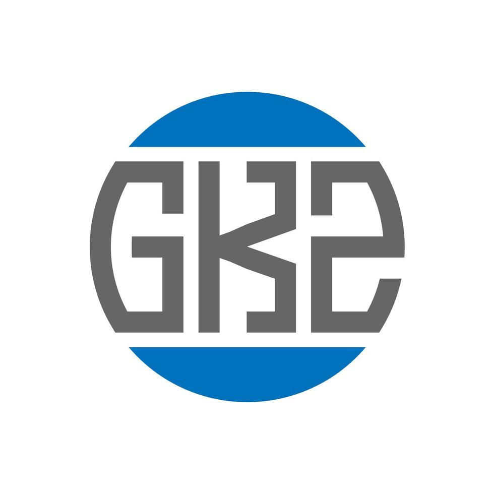 gkz brev logotyp design på vit bakgrund. gkz kreativ initialer cirkel logotyp begrepp. gkz brev design. vektor