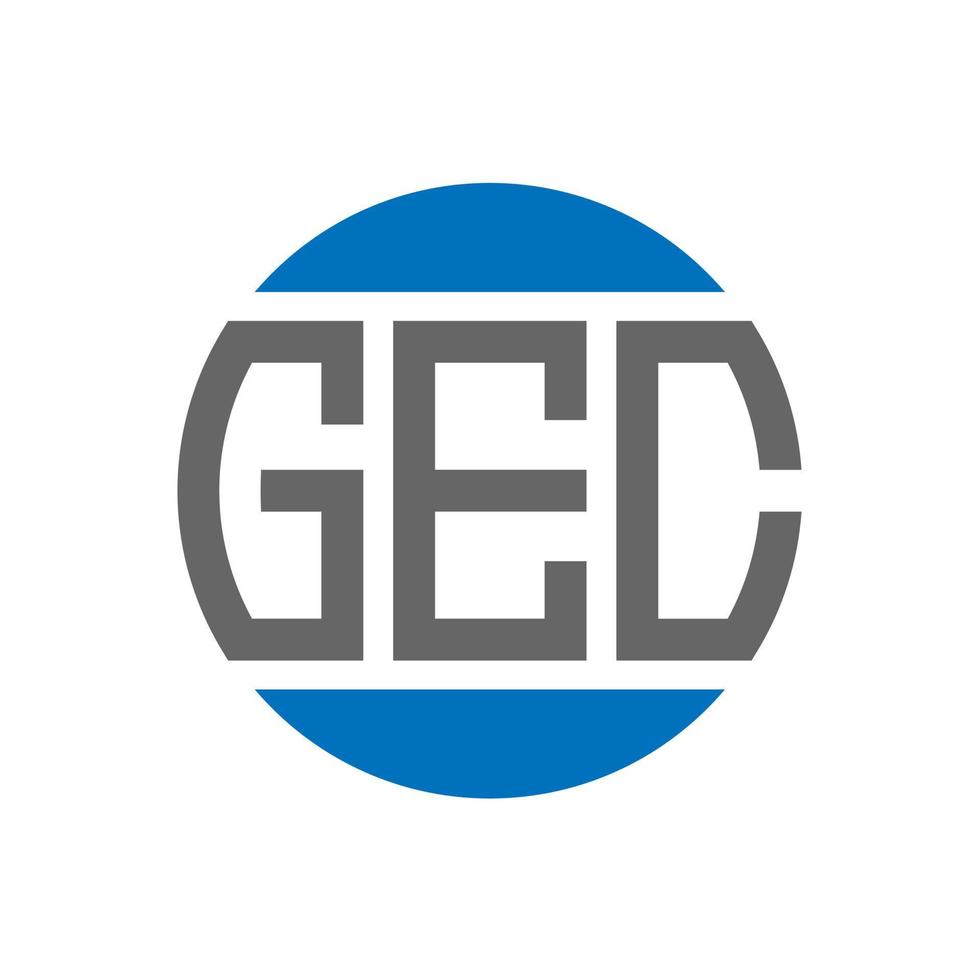 gec brev logotyp design på vit bakgrund. gec kreativ initialer cirkel logotyp begrepp. gec brev design. vektor