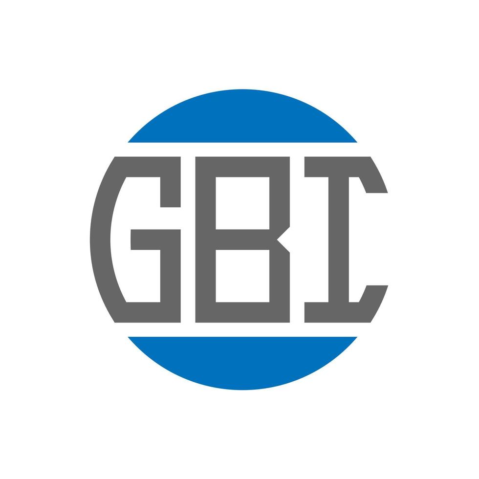 gbi brev logotyp design på vit bakgrund. gbi kreativ initialer cirkel logotyp begrepp. gbi brev design. vektor