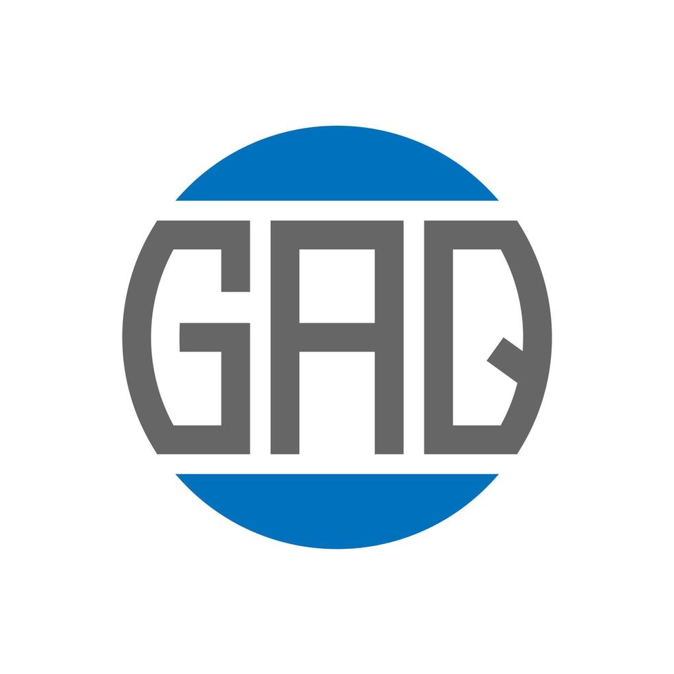 gaq brev logotyp design på vit bakgrund. gaq kreativ initialer cirkel logotyp begrepp. gaq brev design. vektor