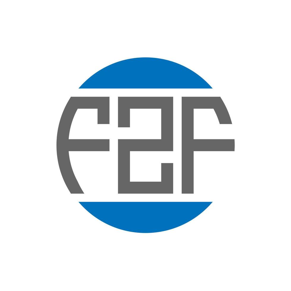 fzf brev logotyp design på vit bakgrund. fzf kreativ initialer cirkel logotyp begrepp. fzf brev design. vektor