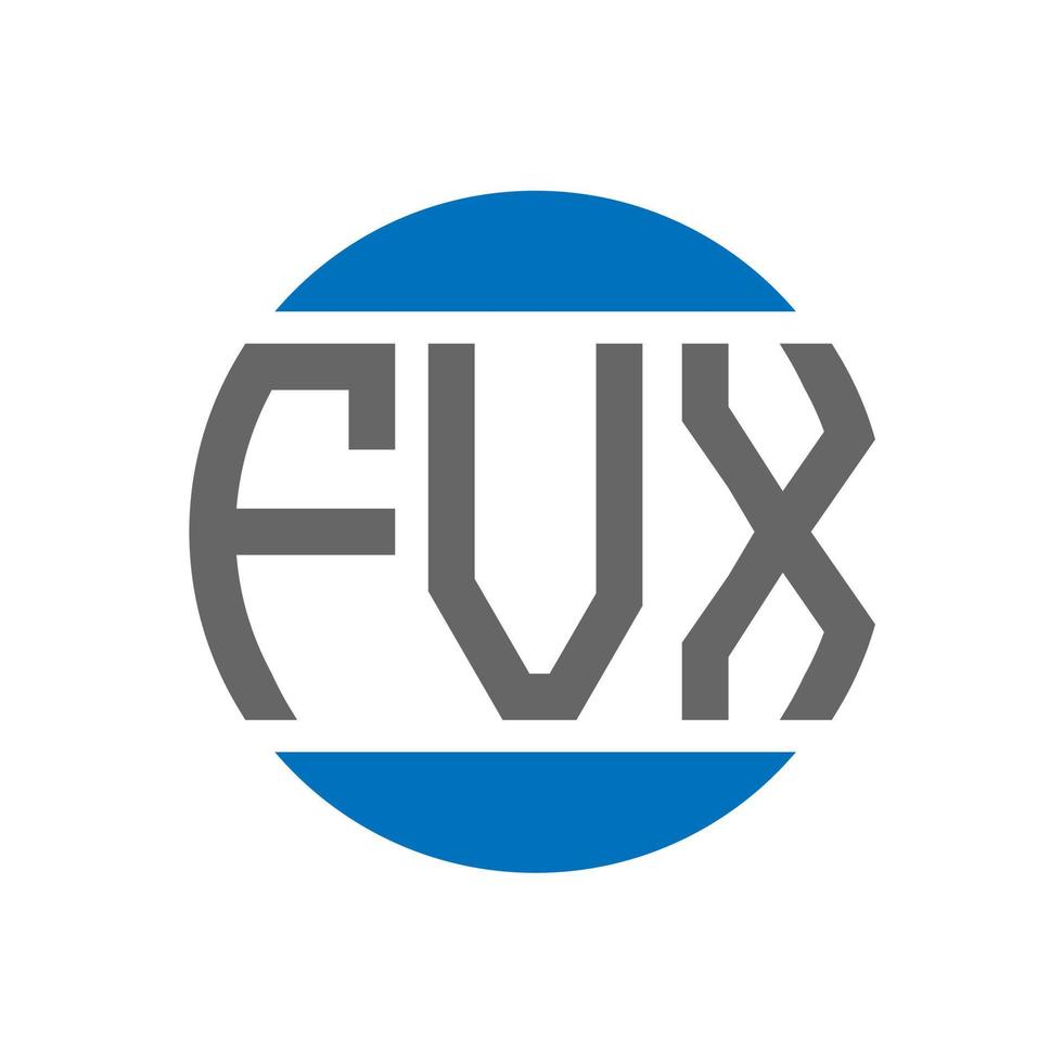 fvx-Buchstaben-Logo-Design auf weißem Hintergrund. fvx kreative Initialen Kreis Logo-Konzept. fvx Briefdesign. vektor