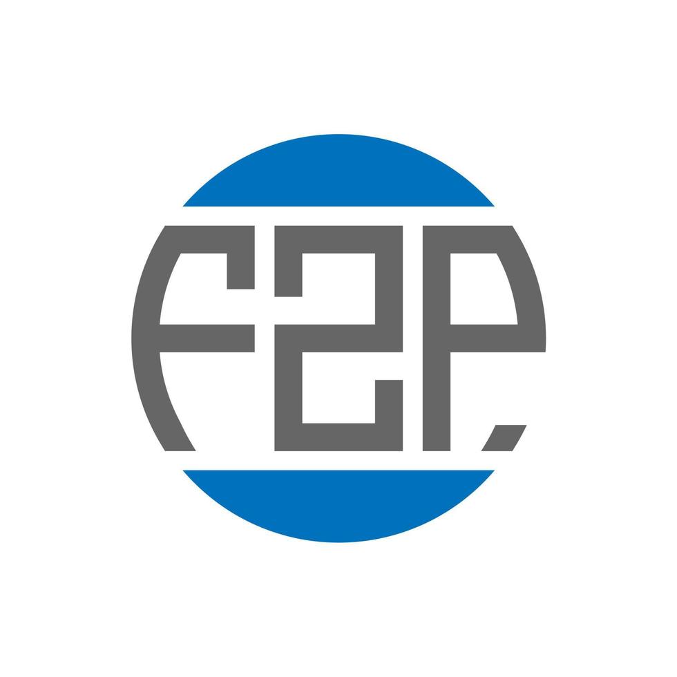 fzp brev logotyp design på vit bakgrund. fzp kreativ initialer cirkel logotyp begrepp. fzp brev design. vektor