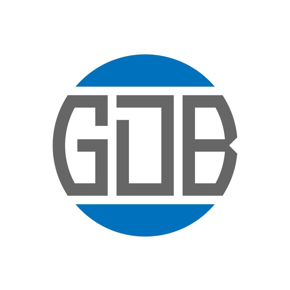 gdb brev logotyp design på vit bakgrund. gdb kreativ initialer cirkel logotyp begrepp. gdb brev design. vektor