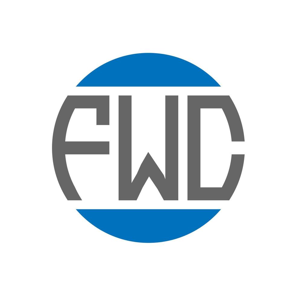 fwc brev logotyp design på vit bakgrund. fwc kreativ initialer cirkel logotyp begrepp. fwc brev design. vektor